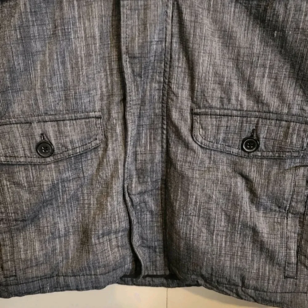 O47 Civil Society Men's Two-Tone Black and Gray Hooded Field Jacket - Picture 5 of 13